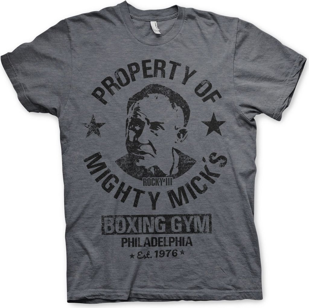 Rocky - Mighty Mick's Gym T-Shirt - XX-Large - Dark-Heather