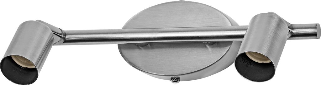 OSRAM LED Spot Cylinder Deckenstrahler 2x GU10, Brushed Nickel, Stahl, schwenkbar, IP20, Innenbereich