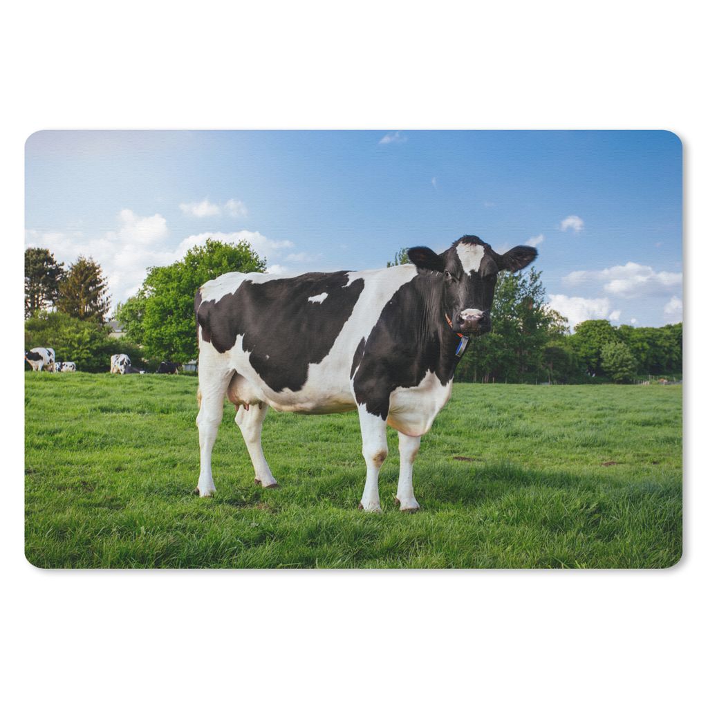 MuchoWow Mauspad Mousepad Kuh - Schwarz - Weiß - Niederlande 27x18 cm - Mousepads - Maus Mat - Pad - Mausunterlage - Büroartikel - Desk Matten