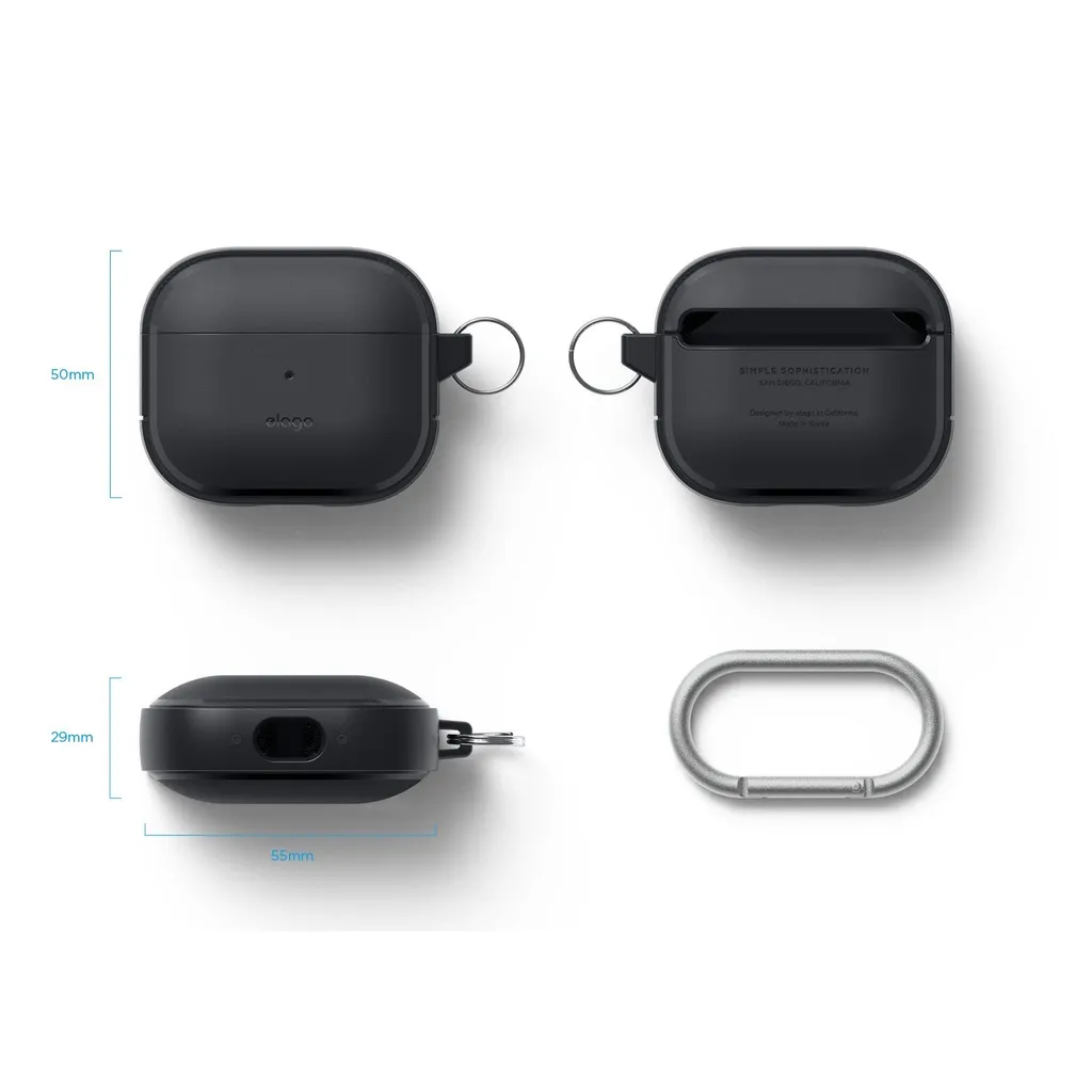 Étui elago AirPod 3 EDC noir - Coque de protection robuste et compacte - 13