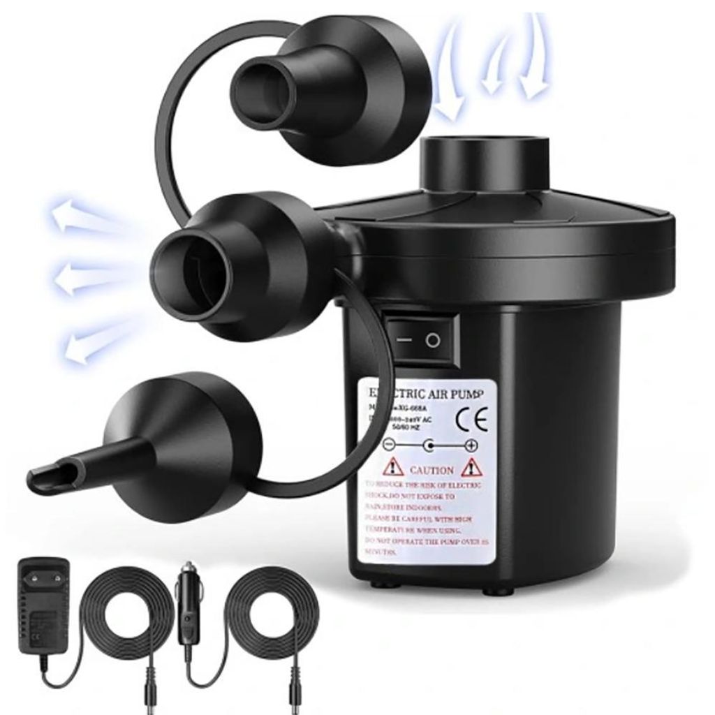 Elektropumpe Elektrische Luftpumpe FÜR Matratze Schlauchboot 2 in 1 Gebläsepumpe