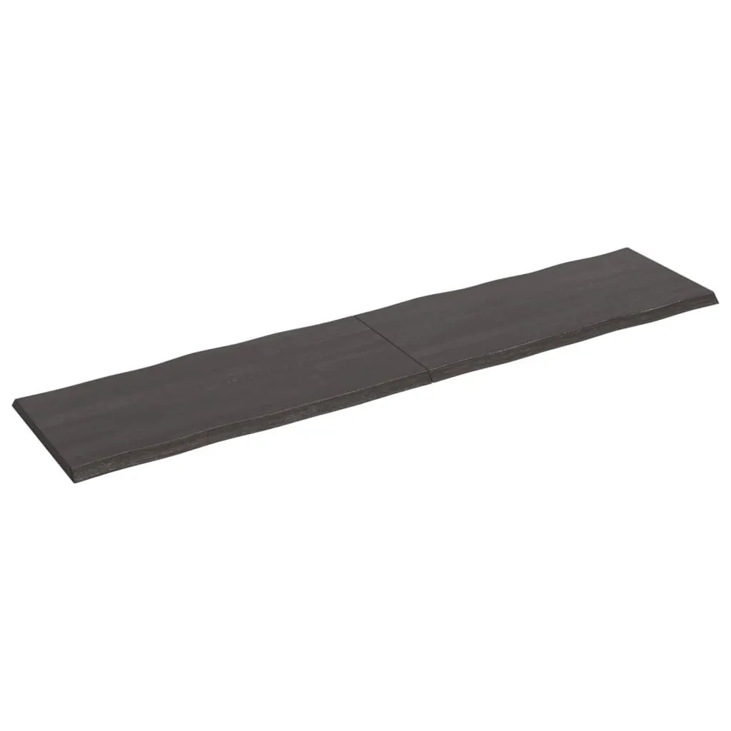 Top Tavolo Legno Massello 220x50 cm Bordo Naturale Vivo | Qualità Premium