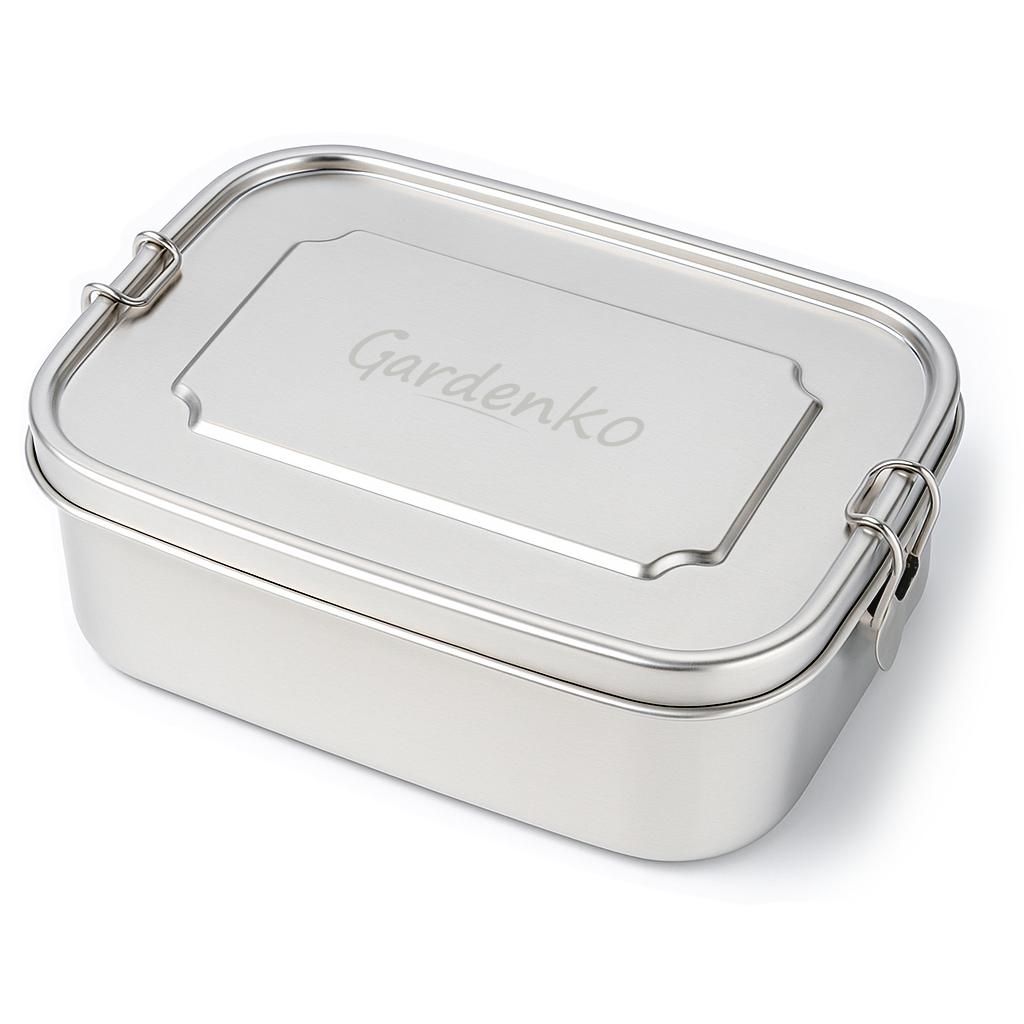 Gardenko Lunch Box 1.5L nerezová oceľ 20x15x7 cm tesniaci Obrázok produktu 
