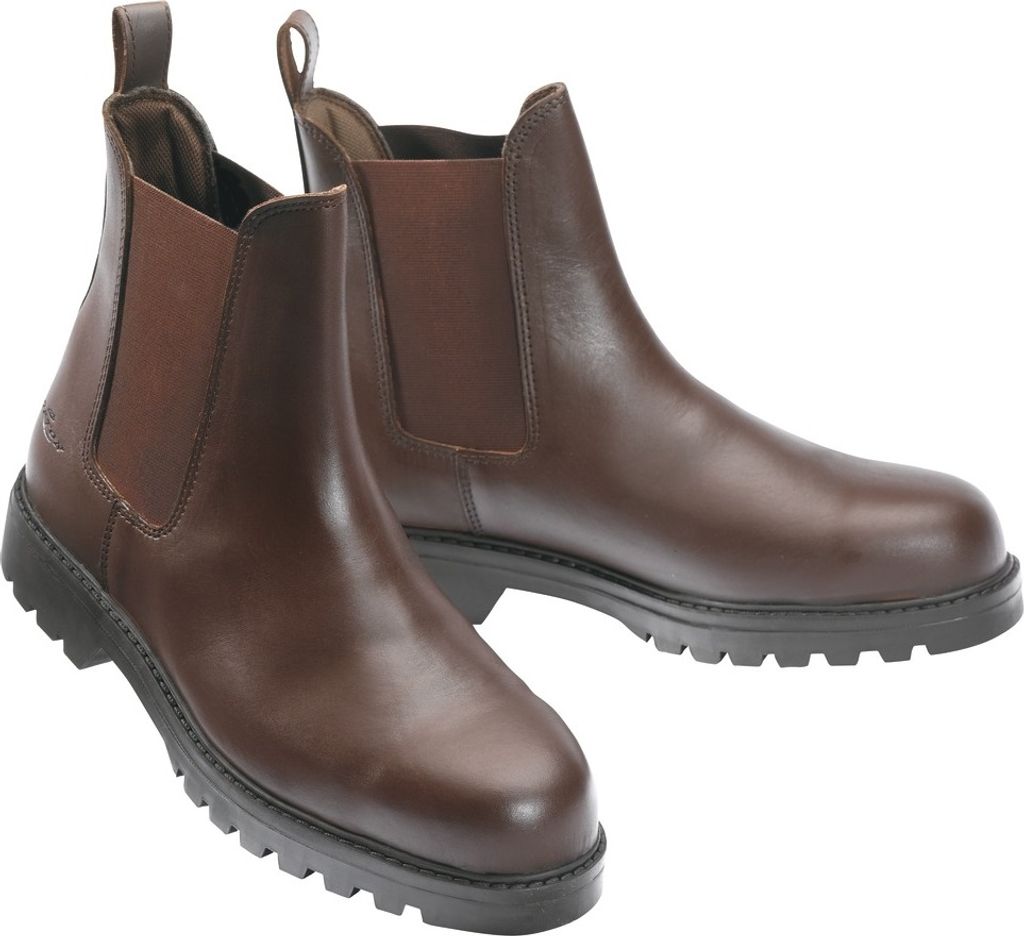 NORTON Safety Stiefeletten in braun Reitstiefeletten, Farbe:Braun, Größe:39