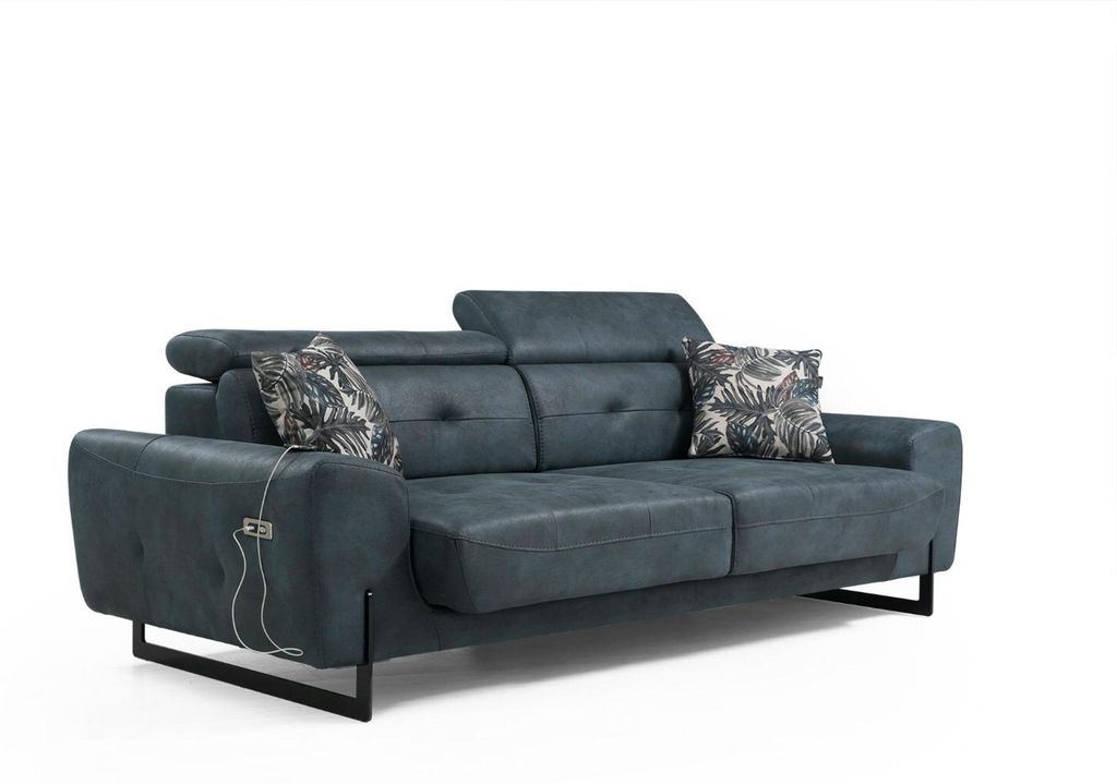 Modern Set 3 tlg Wohnzimmer Sofagarnitur Designer Sitzmöbel Polstersessel Neu