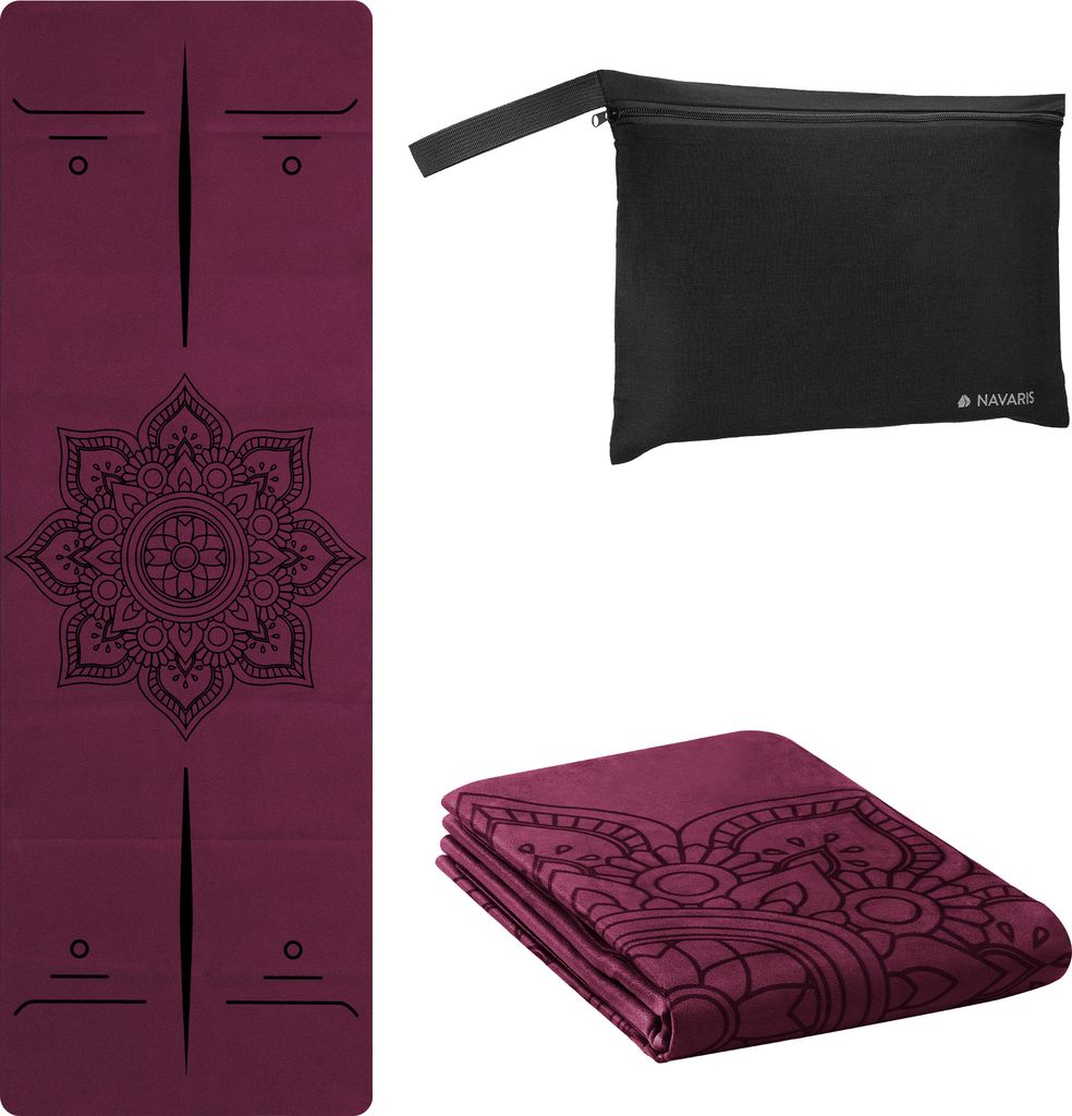 Navaris Reiseyogamatte faltbar inkl. Tasche - 1,5mm Yoga Produktbild 