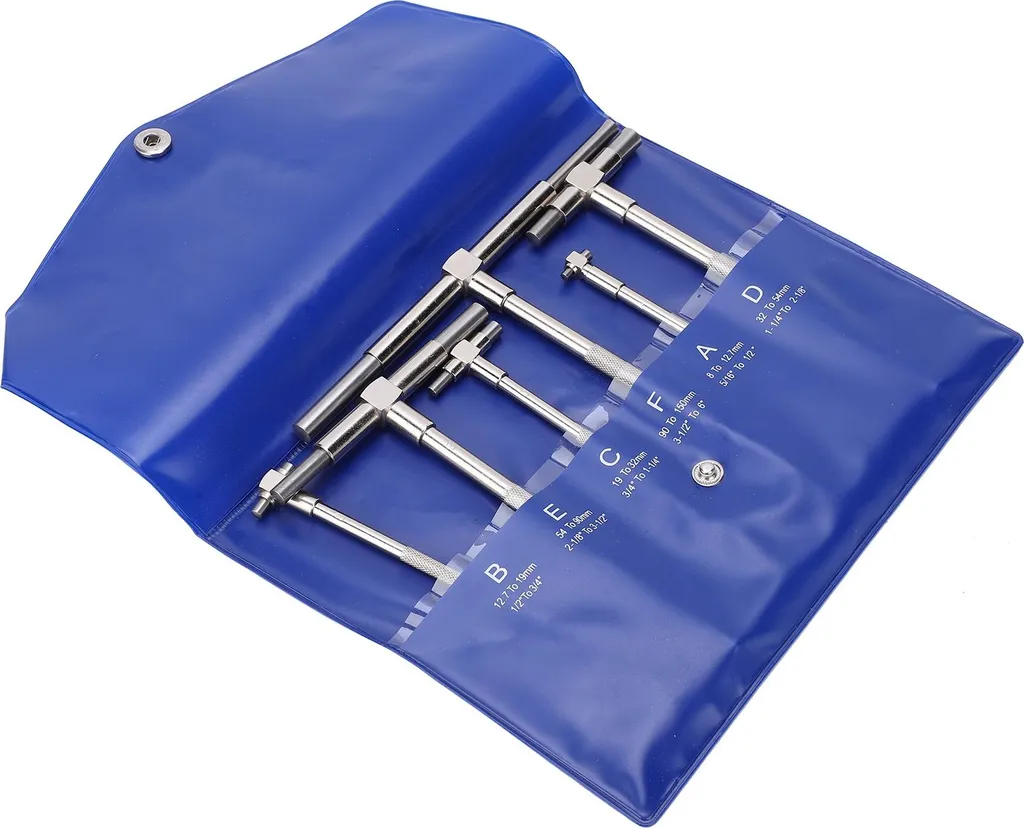 Set de 6 jauges d'alésage réglables avec piston à ressort et blocage vis - 2