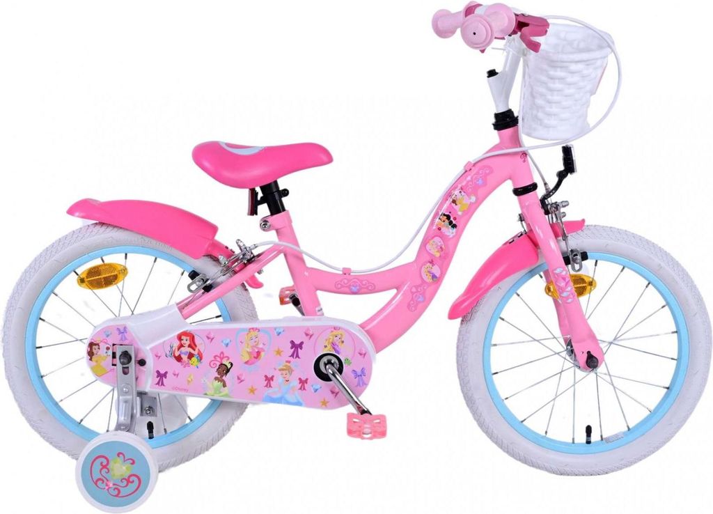 Disney Princess Kinderfahrrad - Mädchen - 16 Zoll - Rosa - Produktbild 