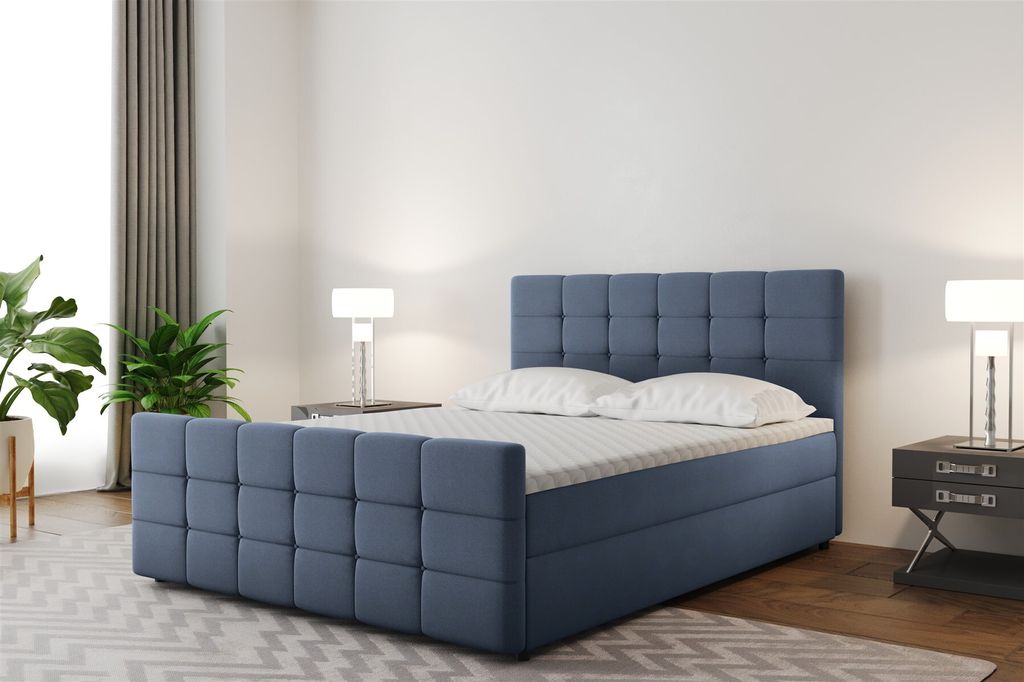 Boxspringbett Schlafzimmerbett SENON 160x200cm in div. Farbvarianten