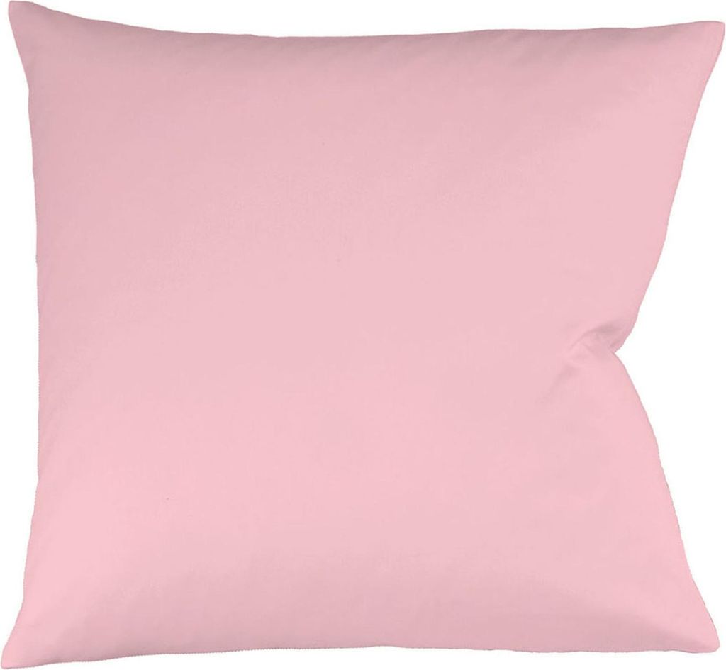 Fleuresse Interlock-Jersey-Kissenbezug uni colours rose 4040