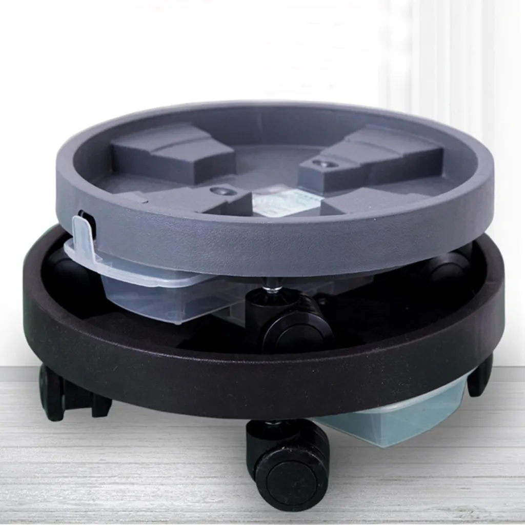 Support de Pot de Fleurs Mobile avec Réservoir d'Eau et Roues 360° - 6