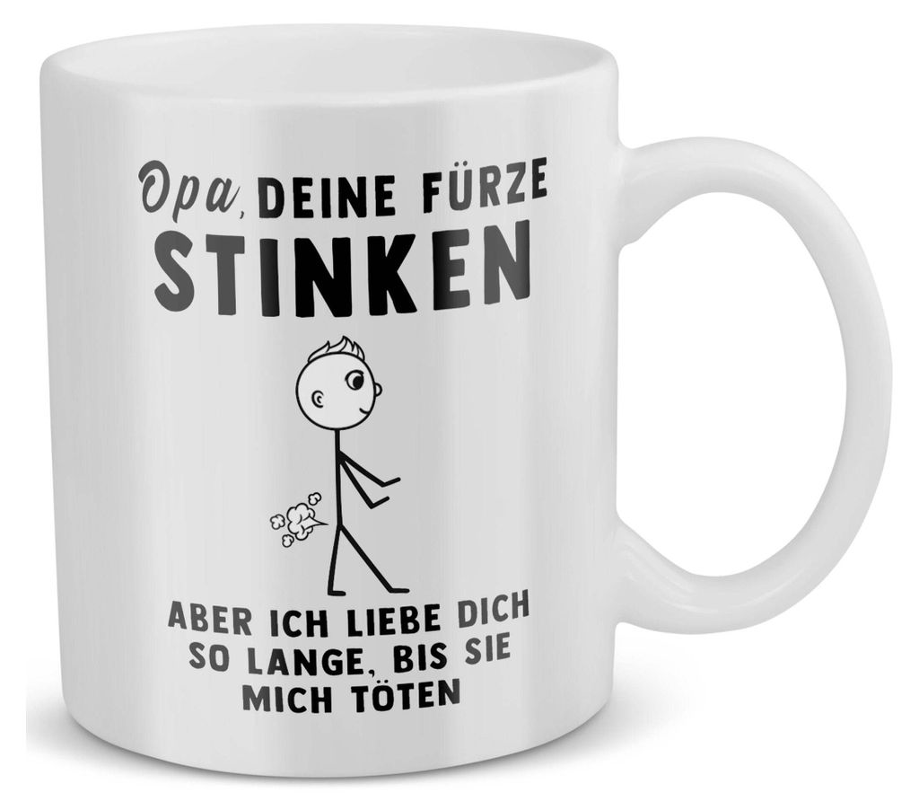 22Feels Opa Geschenk Geburtstag Grossvater Tasse Deine Fürze Stinken Rentner Kaffeetasse Männer Weihnachten Herrentag Beste Grosseltern Geschenki...
