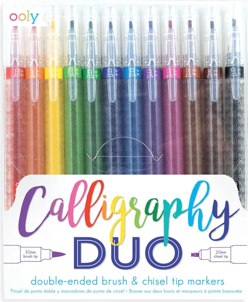 Feutres de coloriage 12 couleurs à double pointe pour loisirs créatifs