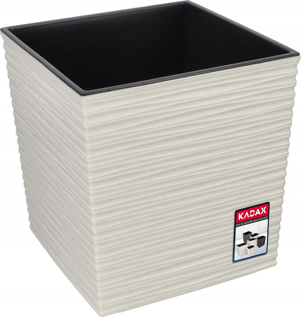 KADAX Pot de fleurs Tres en plastique crème ø 30 cm pour votre jardin