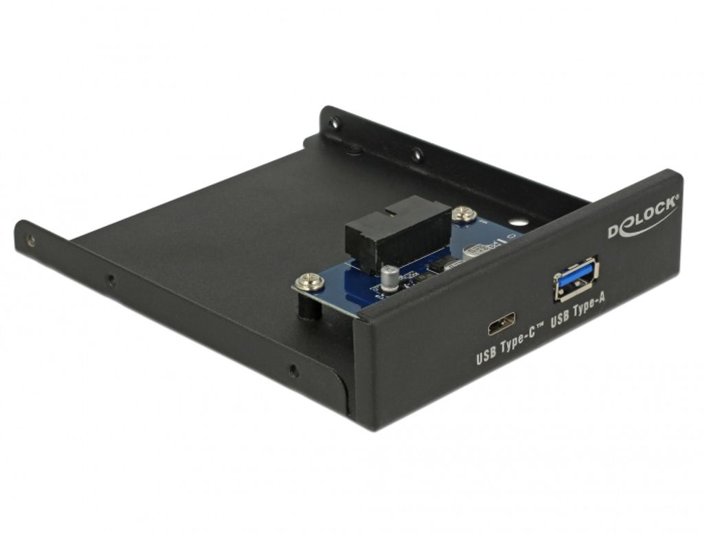 Delock 3.5 USB 3.1 Gen 1 Front Panel 1 x USB Type-C + 1 x USB Typ-A