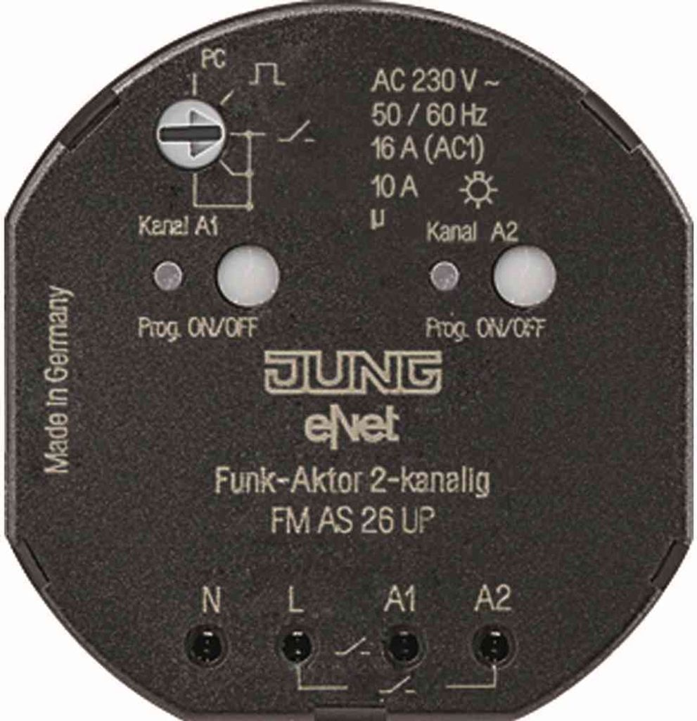 Jung FMAS26UP Funk-Aktor 2-kanalig