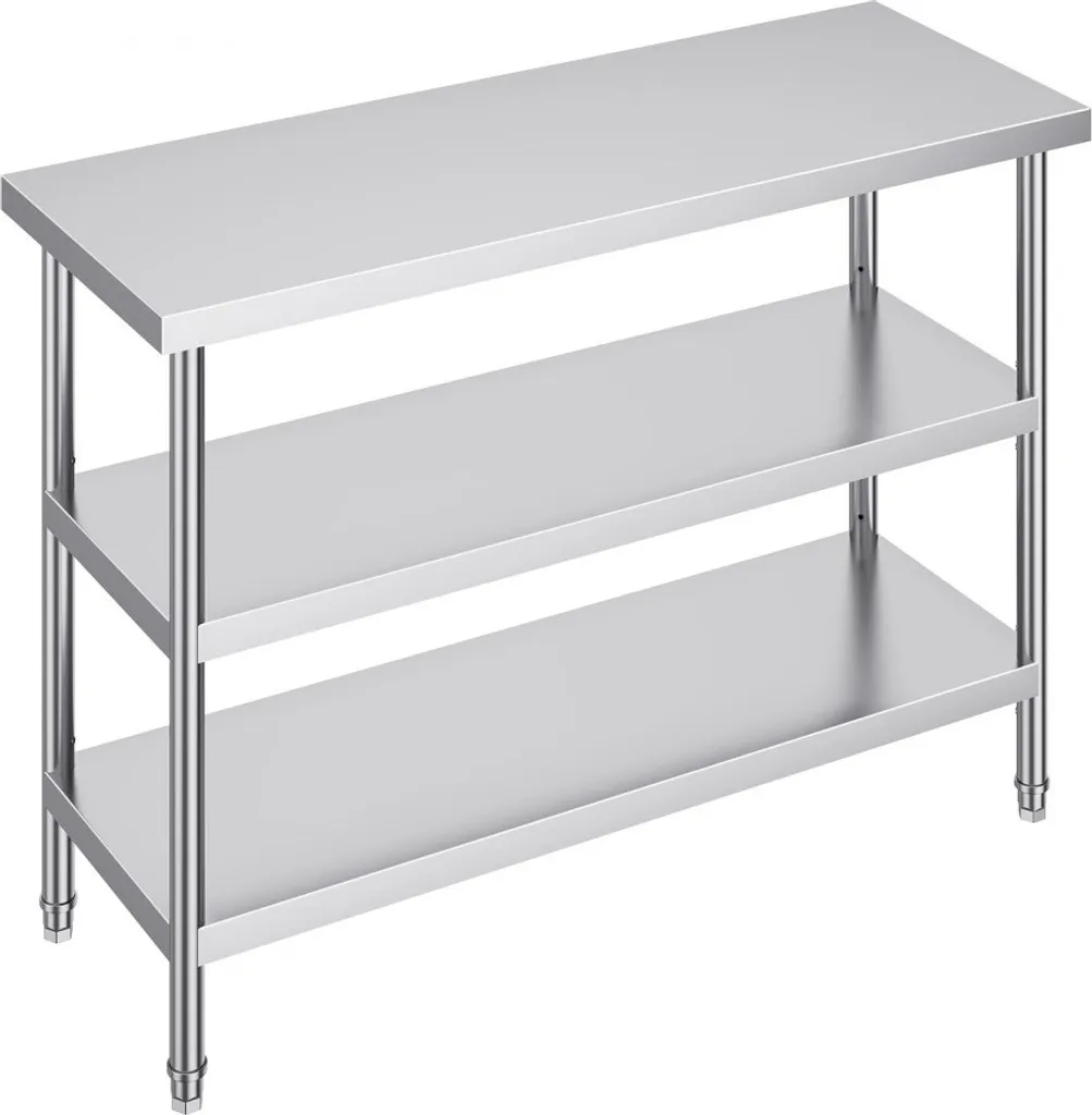 Table inox stable contre la corrosion pour une hygiène de cuisine saine