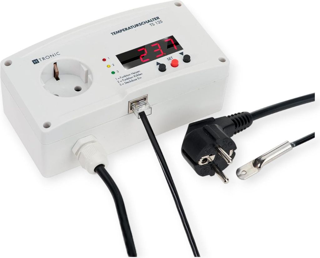 H-Tronic Temperaturschalter TS 125 Teich-Temperaturregler Produktbild 