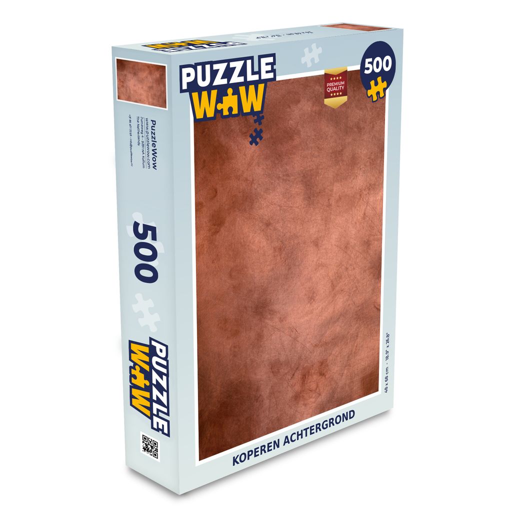 MuchoWow Puzzle 500 Teile Kupferfarbener Hintergrund - Denken - Spiel - Toy