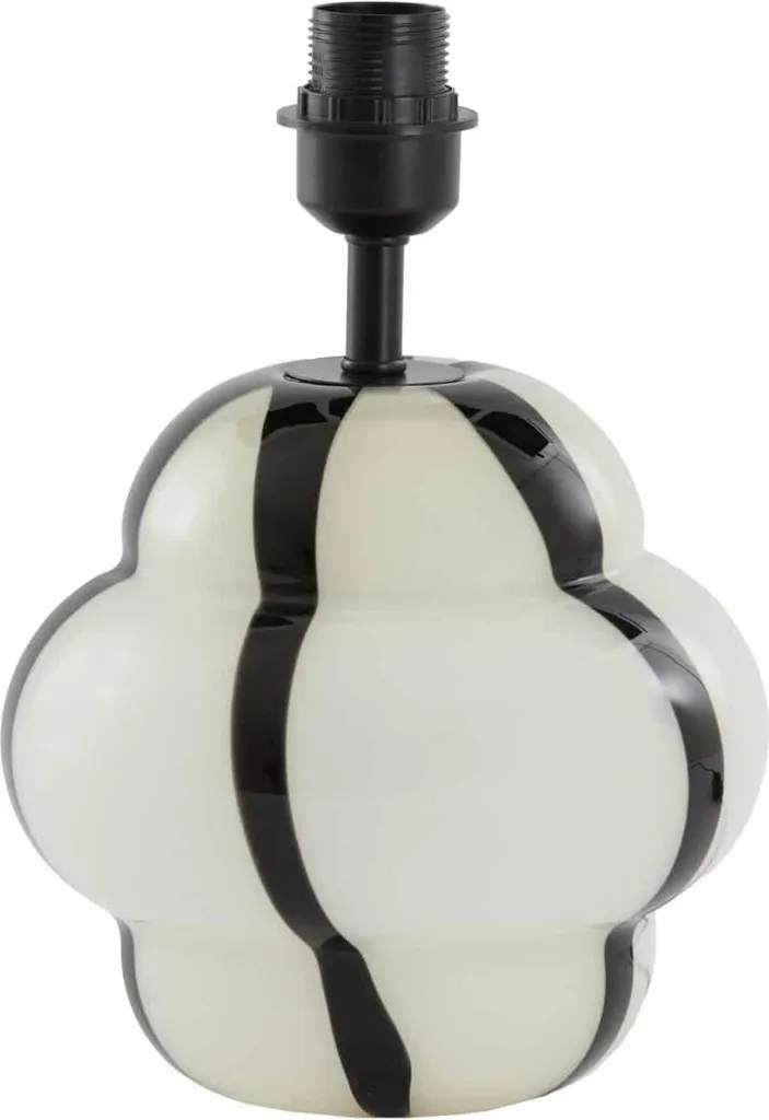 Lampe Ylien en Verre Naturel avec Douille E27 Luminaire Finition Soignée