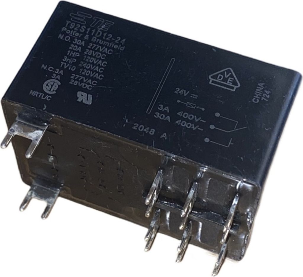 T92S11D12-24 TE Connectivity Power Relais 24VDC 30A DPDT THT #728106