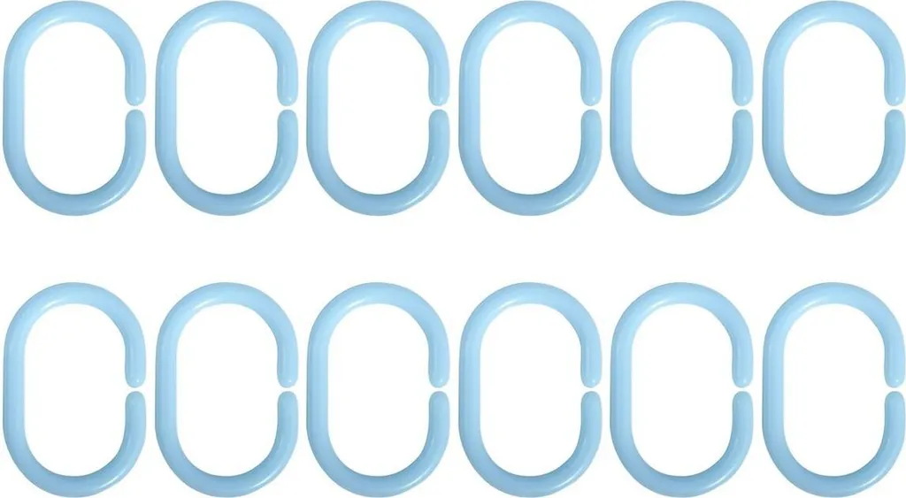 Set di 12 ganci per tenda da doccia a forma di coniglietto pasquale con uova di coniglio o di Pasqua, per doccia e per il bagno