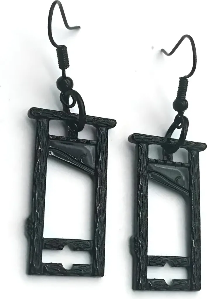 Orecchini Easure - Nero ghigliottina