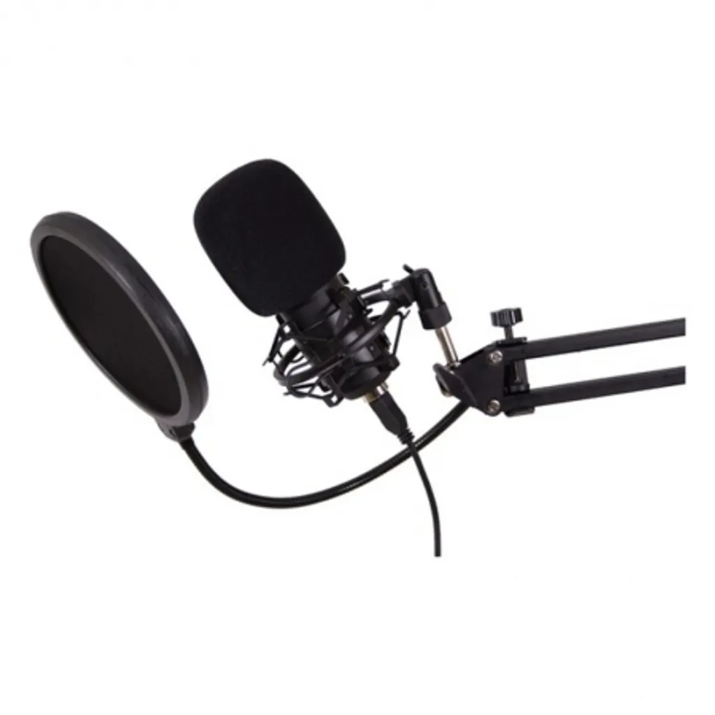 Microphone CoolBox BM-660 pour Visioconférence et Cours en Ligne Noir