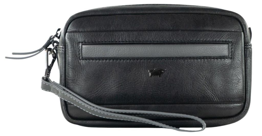 Handtasche TOBI Clutch schwarz Herren - Leder Produktbild 