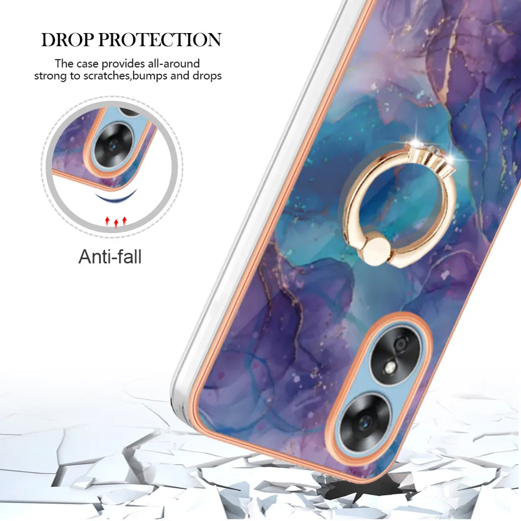 Captor Cover Trasparente per Oppo A17, Custodia TPU in Silicone Flessibile Morbida e Sottile, Protezione Alta Qualità con Bordo Rialzato per Schermo e Fotocamera