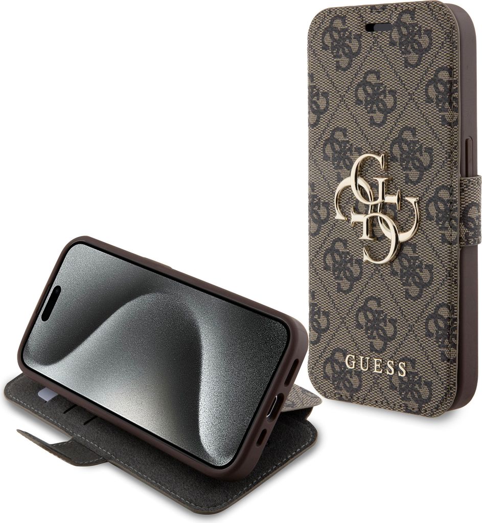 Guess Gubkp15L4Gmgbr Iphone 15 Pro 6.1Brązowy/Book Book 4G Image du produit 