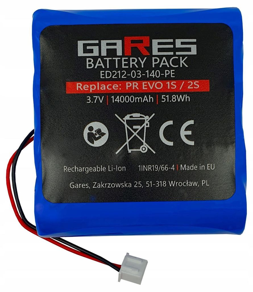 GARES Akku Batterie für Pure EVOKE Verona Sensia Pure One Flow | 7V 14Ah | Verstärkte Serie High-Performance | Hohe Leistung | Gares