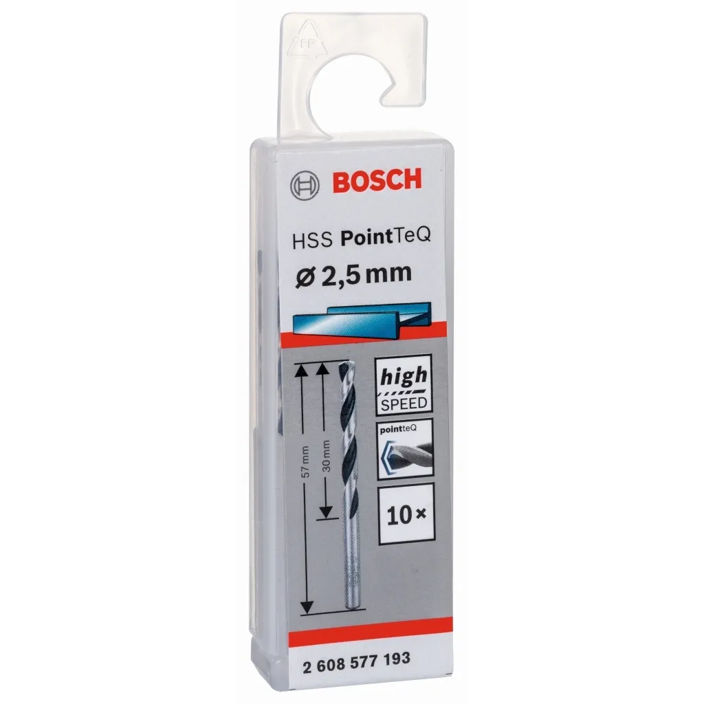 Punte Bosch HSS PointTeQ Metallo 10 pezzi | Upgrade per il tuo Lab