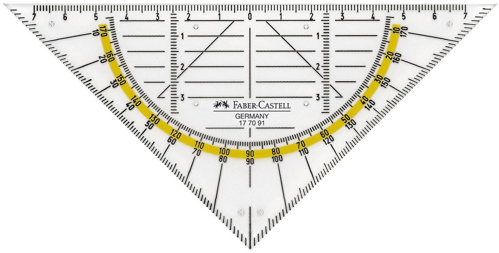 FABER-CASTELL Geometrie-Dreieck klein 14cm