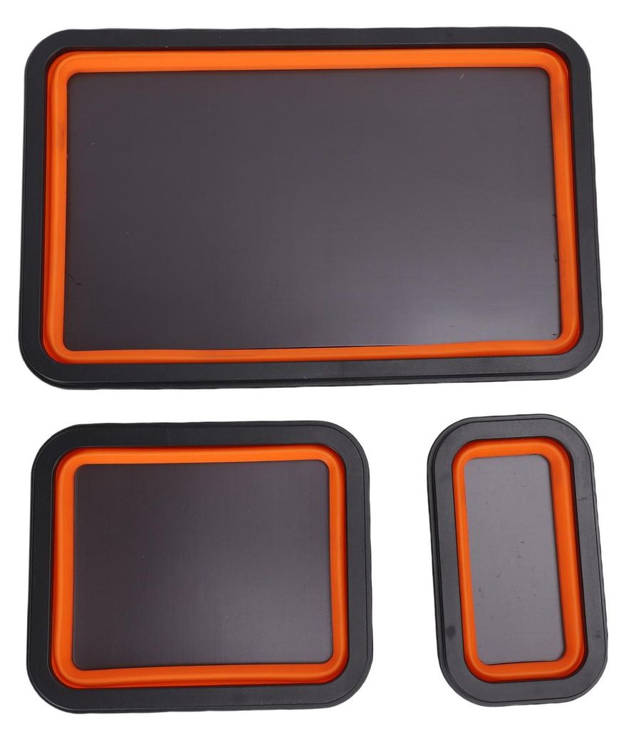 3-teiliges zusammenklappbares magnetisches Teile-Tablett-Set, 3 verschiedene Größen für Schrauben, Bolzen, Muttern, Unterlegscheiben, Stifte, kl...