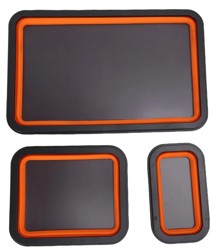 Lot de plateaux magnétiques pliables anti-perte pour boulons et vis
