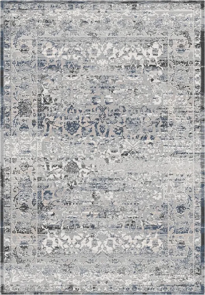 Tapis de salon classique ELAI style persan avec motifs ornementaux