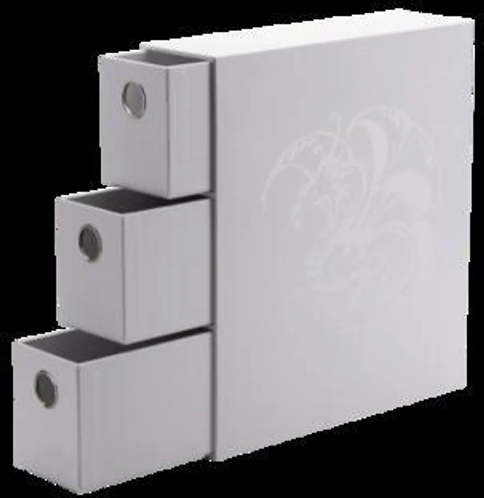 Boîte Dravers Blanc pour cartes : Stockage sécurisé en format tiroir TCG