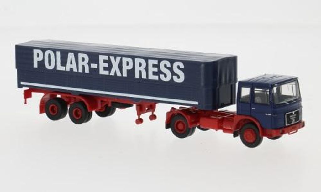 Brekina LKW MAN F7 Pritsche/Plane-Sattelzug Polarexpress 78166