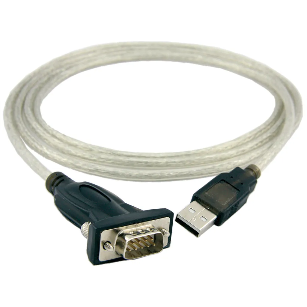 Câble USB vers Port COM RS232 pour Programmation Automate 1.8m Gris ROLINE - 4