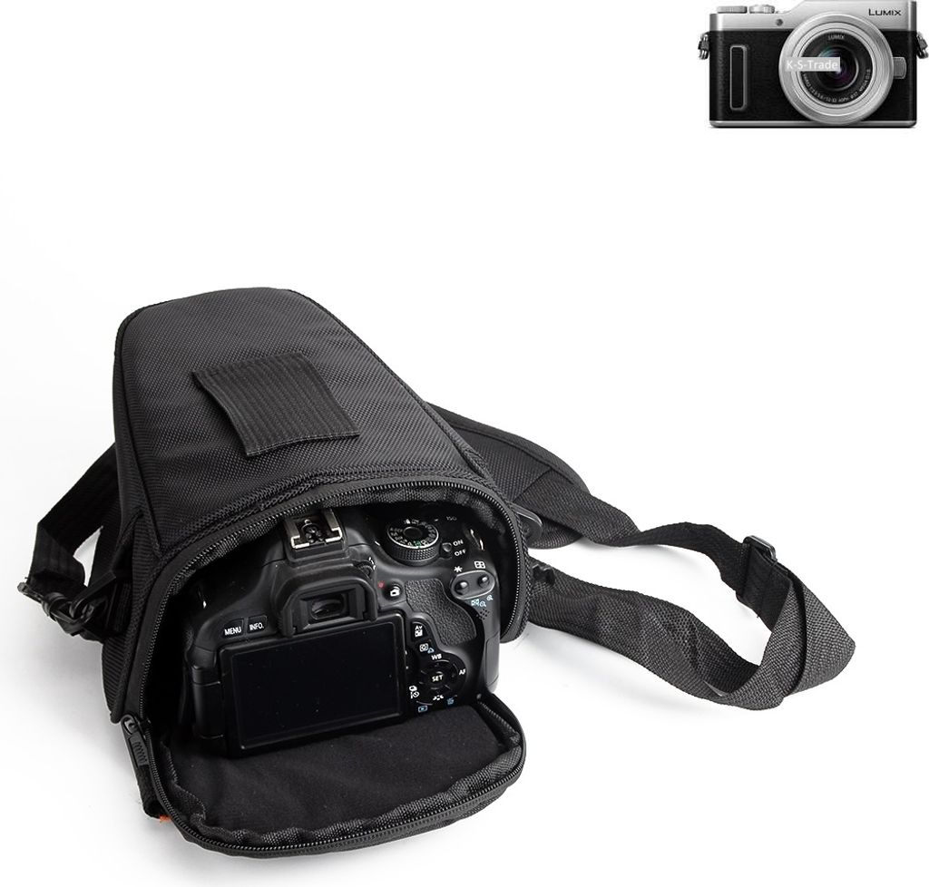 K-S-Trade Kameratasche Fototasche Schultertasche Umhängetasche kompatibel mit Panasonic Lumix DC-GX880 Colt für Systemkameras Schutzhülle bag