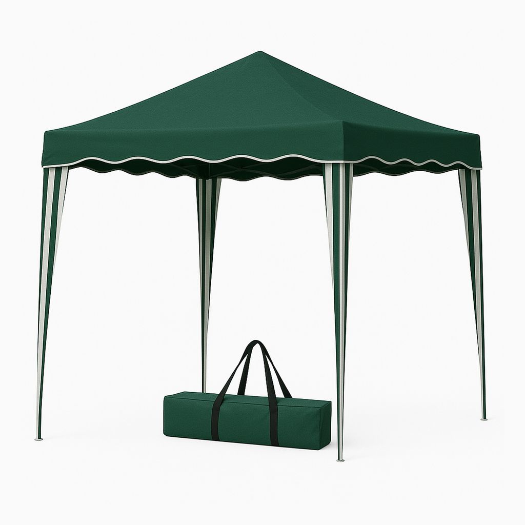 Bestlivings Faltpavillon 3 x 3 m ( Grün ) Pop-Up System, Pavillon wetterfest und UV-Beständig mit Tragetasche, höhenverstellbar und wasserfest