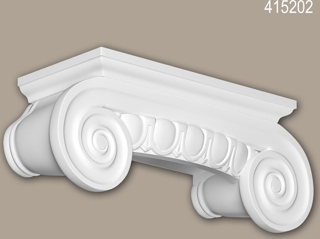 Profhome 415202 Halbsäulen Kapitell Fassadenstuck Säule Fassadenelement