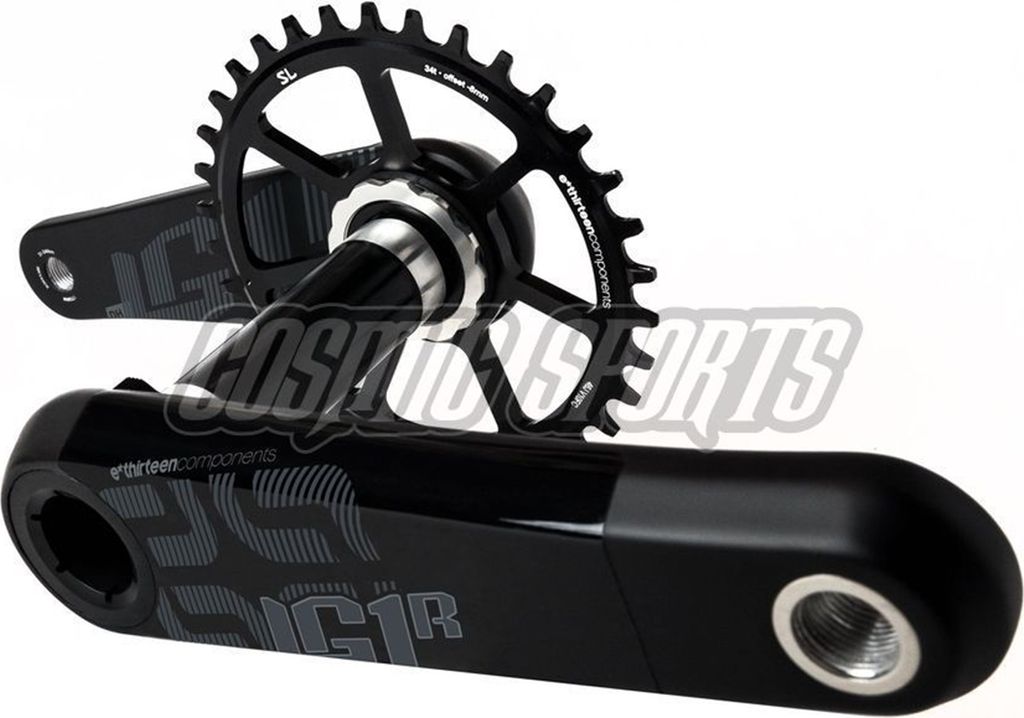 e*thirteen XCX Race Carbon Road Kurbel, 172.5mm, 68mm, Self Extractor, black