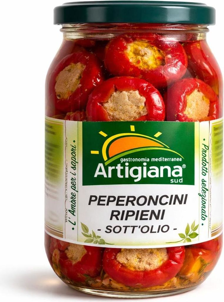 Peperoncini Ripieni gefüllte Paprikaschoten 1kg - Artigiana