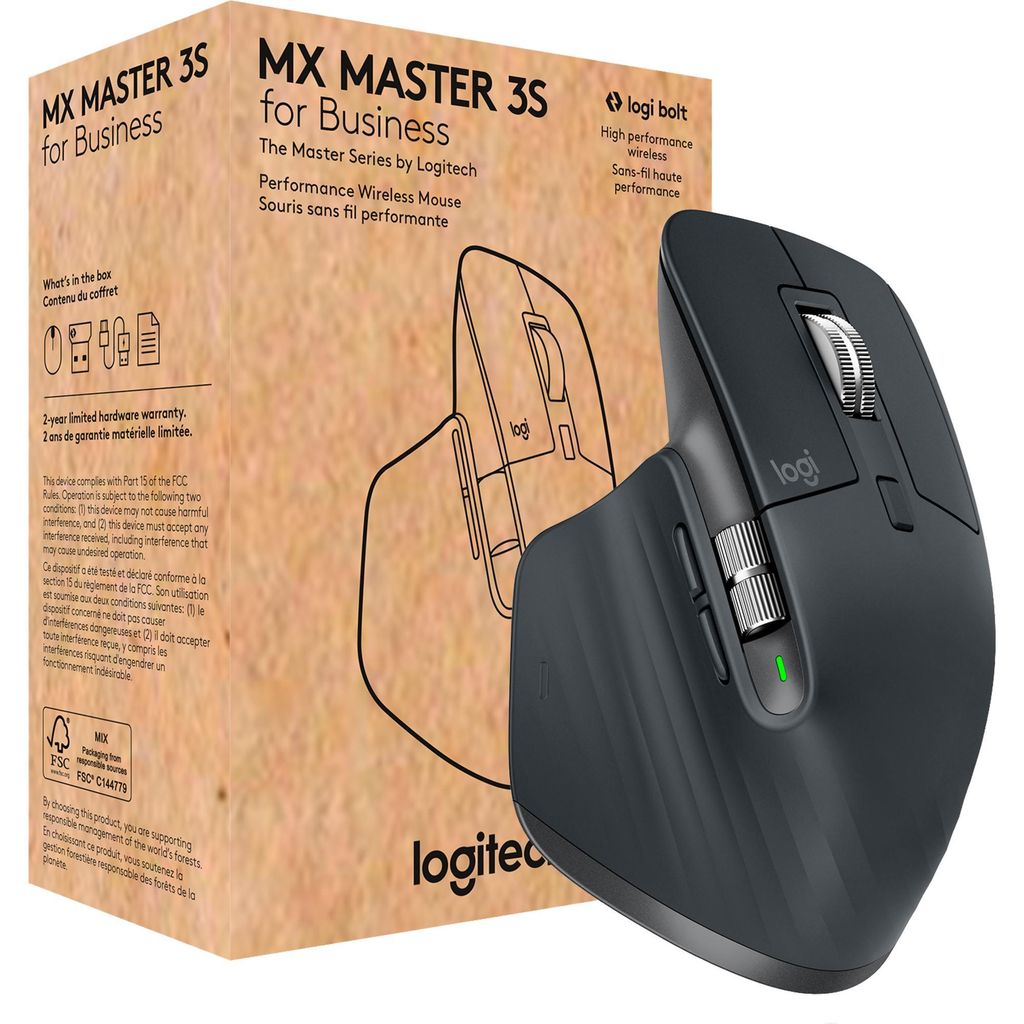 Logitech MX Master 3S for Business, Maus, (7 Tasten, Logi Produktbild 