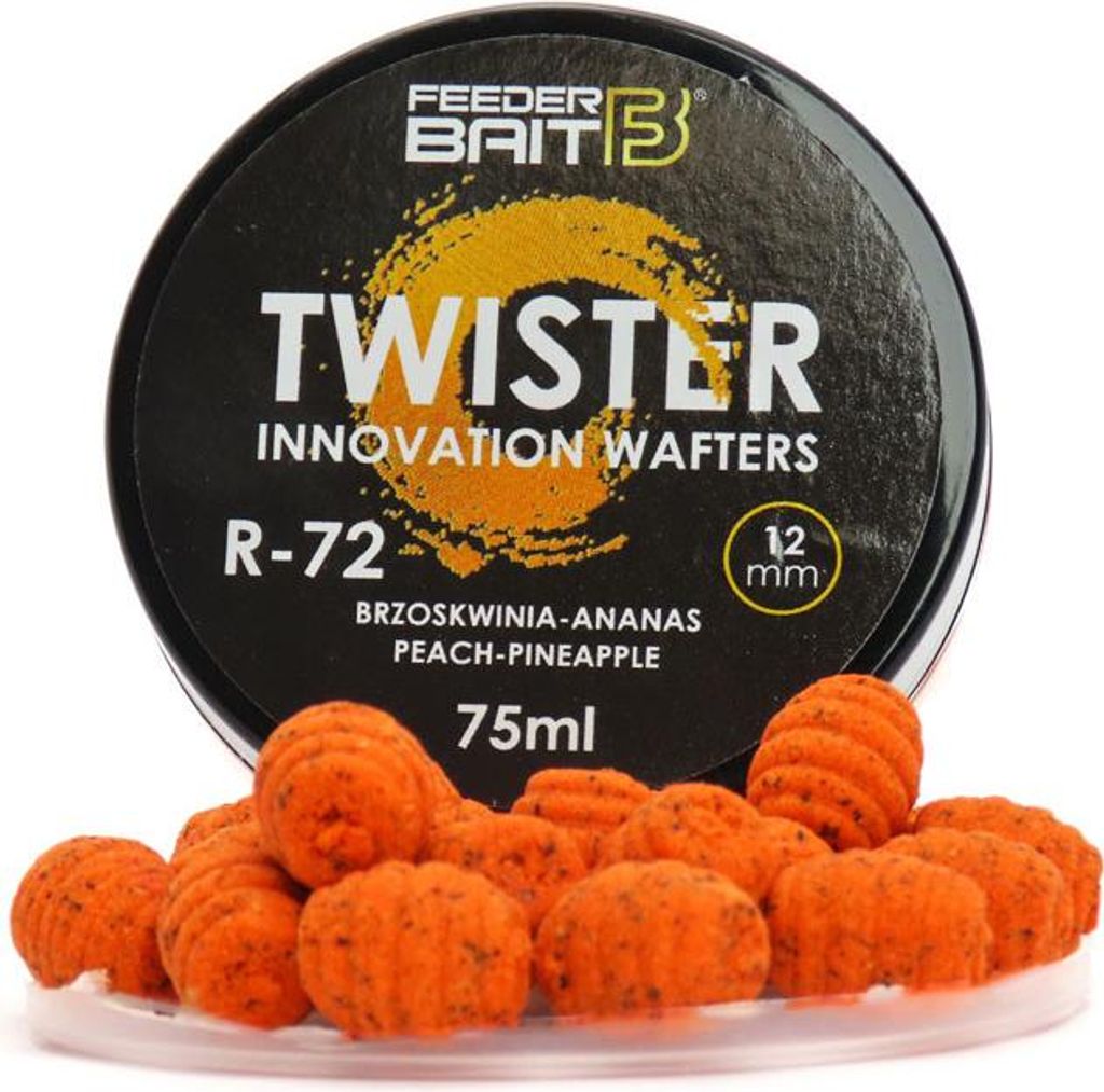 Feederköder Twister WAFTERS 12 mm TWISTER R72 - PFIRSICH & ANANAS 75ml