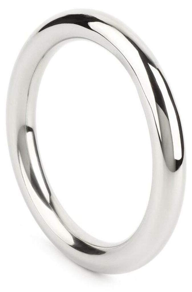 Ring Prinz C-Ring aus Edelstahl, 8 mm x 50 mm, glatte polierte Oberfläche, minimalistisch