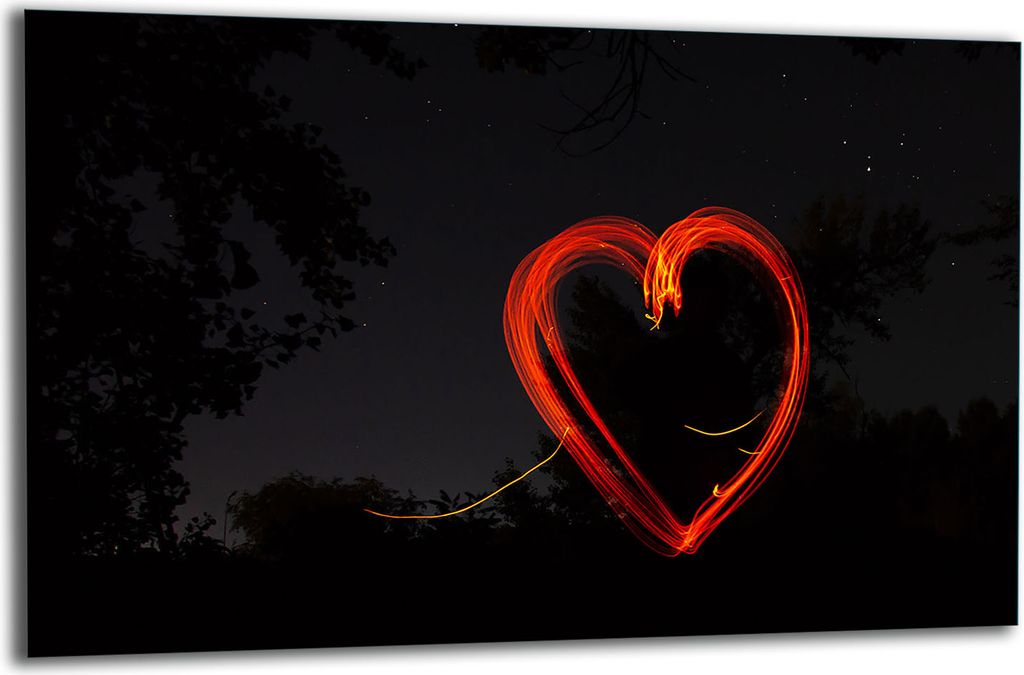 Herdabdeckplatte Glaskeramikkochfeld-Abdeckung Spritzschutz Glas 80x52 Herz