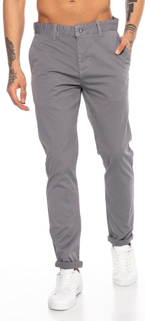 Red Bridge Herren Hose Chino Pants Grau W30L34